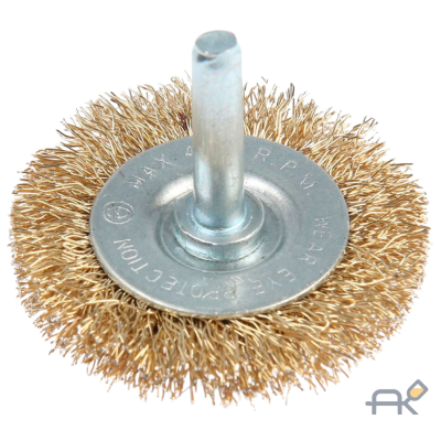 Щетка-крацовка со шпилькой для дрели. 50 мм РемоКолор 45-3-105